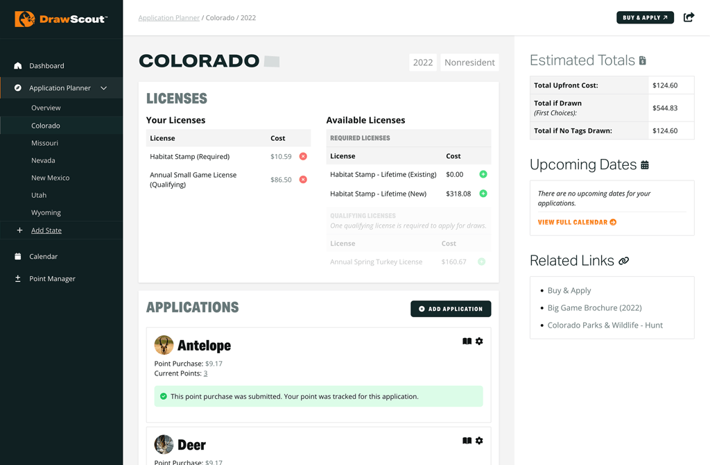 DrawScout Application Planner