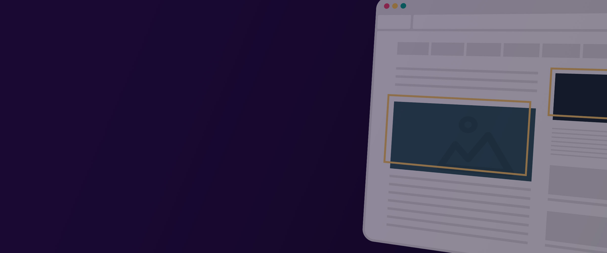 Banner ads on a website