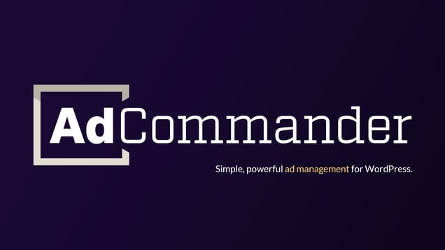 AdCommander - Simple, powerful ad management for WordPress