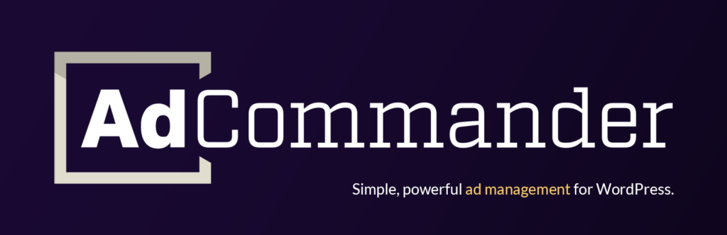 AdCommander - Simple, powerful ad management for WordPress